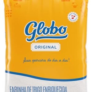 Farinha de Trigo de 1 Kg, Tipo 1, Embalagem Plástica, Globo Original.