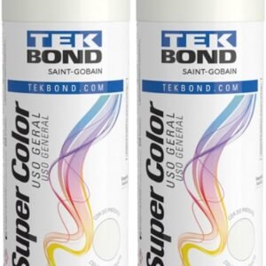 Kit 2 Tintas Spray Branco Fosco Aerossol TekBond Uso Geral 350ml/250g