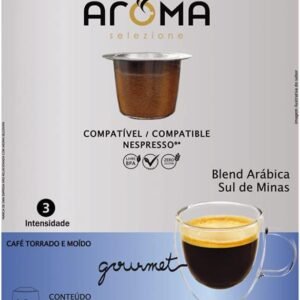 Aroma Selezione Cápsulas De Café Aroma Espresso Crema Compatível Com Nespresso Contém 10 Cápsulas