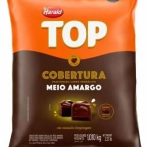 Cobertura em Gotas Fracionada Meio Amargo Top 1,010Kg – Harald