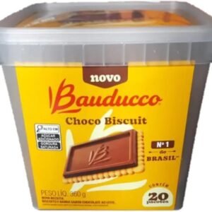 Bauducco Biscoito Choco Biscuit To-Go, Kit com 20 Unidades, 360g