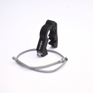 Kit Trava de Manopla Manete e Trava de Capacete para Motos (Preto)