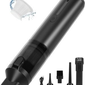 Aspirador Portátil Sem Fio Para Automóveis, Aspirador de Mao, Equipado Com Um Bocal de Sucção de Alto Desempenho e Um Copo de Pó Destacável, Capacidade: 120 ml, Adequado Para Limpar Veículos e Casas