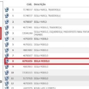 Emblema Fire Tampa Traseira Fiat Doblo Original 46792656