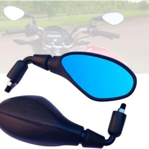 Retrovisor F800 Rebaixado 90° Honda Lente Convexo Azul