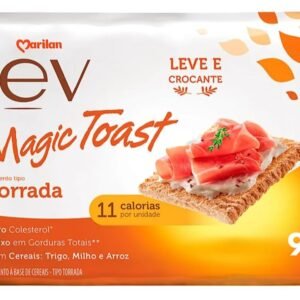 Kit 60 Sachês Torrada Lev Magic Toast Original Marilan 9g