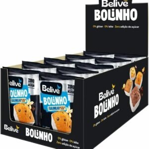 Caixa de Bolinhos de Baunilha Sem Açúcar Sem Glúten Sem Leite Belive