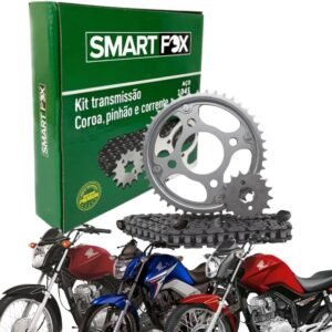 Kit relaçao transmissao Titan fan Cg 150 2004 2006 2008 2010 2012 2013 2015 Smart Fox