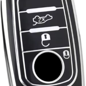 Capa Protetora de Silicone Luxury para Chave Canivete Fiat Toro Cronos Argos (PRETA)