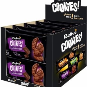 Caixa de Cookies de Chocolate Sem Glúten Sem Lactose Sem Leite Belive