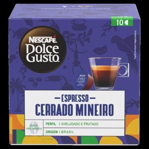 Café em Cápsula Torrado e Moído Espresso Cerrado Mineiro Nescafé Dolce Gusto Caixa 60g 10 Unidades