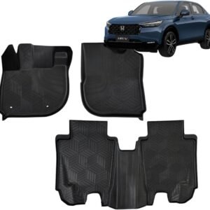 Tapete Bandeja de Borracha Compatível com HRV 2023 2024 2025 2026, Jogo Completo, 3mm de Espessura, Borda Alta protege o Tunel