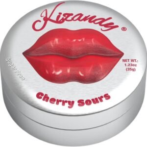 Bala Kizandy Sour Cereja 35g – aroma natural, sem açúcar