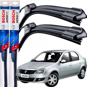 Palheta Limpador Parabrisa Bosch Aerofit Par de Palheta Limpadora Dianteiro Original Logan 2008 á→2012