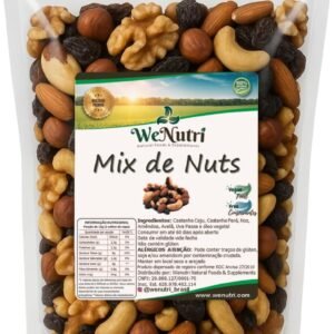 Mix De Nuts Amêndoas/Caju/Pará/Nozes/Uva Passa 1kg Wenutri