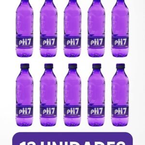 PH-7 Água Mineral Natural, Garrafa 500ml, Pack com 12 Unidades, Sem Gás
