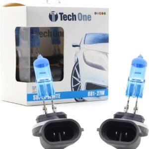 Par Lampadas Super Brancas 881 (H27) 8500K 27W Tech One