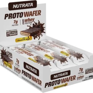 Proto Wafer Sabor Chocolate Belga Display com 12 Wafers de 30G