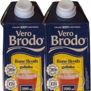Combo 2 Un Caldo De Ossos Bone Broth De Galinha 500ml Vero Brodo
