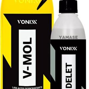 Shampo Automotivo Desengraxante Neutro V-Mol 1,5L Delet 500ml Limpador De Plasticos Borracha Pneu Vonixx