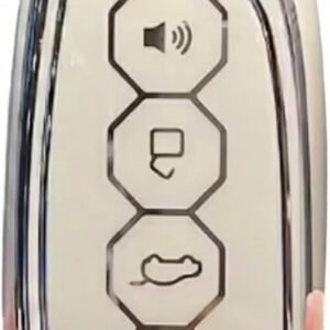 Capinha Silicone Tpu Protetora Para Chave Presencial Haval H9 H6 2026 2025 (PHEV 35 19 HEV2 GT) (KIT ( PRETO + BRANCO))