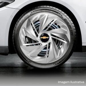 Jogo 4 Calotas Esportiva Nitro Prata Aro 14 CHEVR Celta Corsa Classic Prisma Agile Cobalt Sonic Montana Meriva Zafira