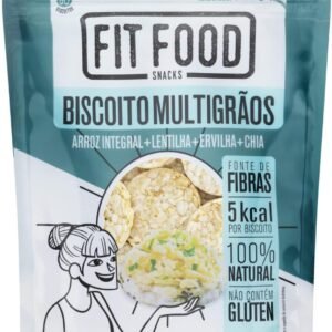 Fit Food Biscoito de Arroz Integral Multigrãos Pouch 90g