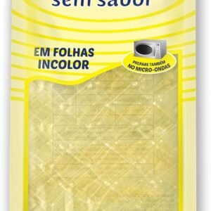 Bretzke – Gelatina em Folha Incolor 10g | Ideal para Sobremesas, Mousses e Confeitaria | Textura Firme e Transparente | Não Contém Glúten