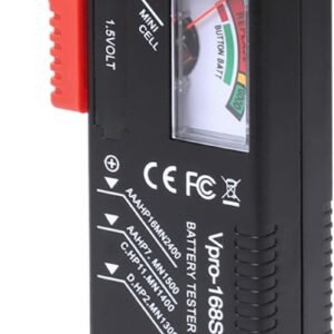 Verificador de bateria WeePro – Monitor de teste de bateria universal para pilhas AA AAA C D 9V 1,5V – Medidor de potência para testadores de nível de vida da bateria doméstica