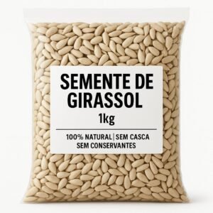 Semente De Girassol Sem Casca Pacote De 1KG Produto 100% Natural