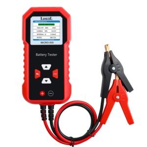 Lancol Testador de Bateria de Carro Micro 500, Teste de Bateria de Lítio 12V 40-3000 Cca Teste de Sistema de Partida Analisador Digital de Bateria de Chumbo-Ácido Testador de Alternador Automotivo Dis