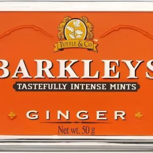 Barkleys Ginger Breath Mints – Strong Ginger Flavor Cool Mint Candy For Party, After Dinner, Wedding, Every Day Use – Vegan Breath Mints In Reusable Classic Travel Tins, 1 Pack, 50 Count Each
