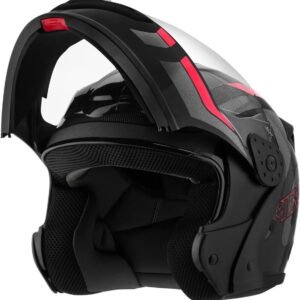 Capacete de Moto Mixs MX Gladiator Articulado Escamoteável Robocop