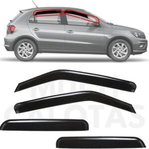 Calha de Chuva Acrílica Adesiva Volkswagen Gol G5 G6 4 portas