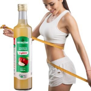Vinagre De Maça 100% Orgânico Acidez 4,2% 500ml – 4 Estações