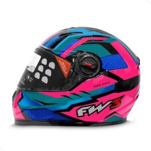 CAPACETE FW3 GTX FOX C/ ÓCULOS INTERNO 60
