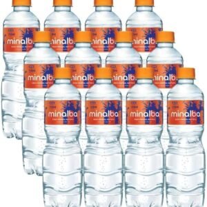 Água Mineral com Gás Minalba, 510ml, Pacote com 12 Unidades, Garrafa Plástica PEAD, Temperatura Ambiente