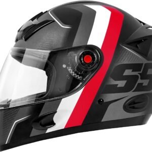 Capacete Mixs MX5 Super Speed Fosco 58 Cinza/Vermelho
