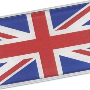 PTDecals Adesivo Automotivo Union Jack Com A Bandeira Da Inglaterra Em 3D, Emblema Reino Unido, Insígnia Da Bandeira Da Grã-Bretanha, Adesivos Gráficos Carro De Corrida, Motocicleta, Bicicleta E Casa