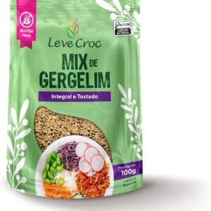 Mix de Gergelim Integral e Tostado 100g – Leve Croc – Sem Glúten