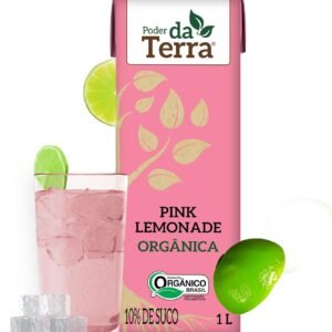 PODER DA TERRA – Limonada Orgânica com Framboesa – Bebida Natural, Sem Conservantes, Sem Glúten – Ingredientes Naturais – 1L