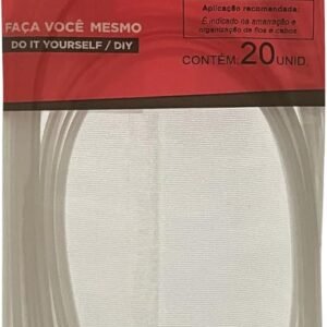 Sfor – Abraçadeira de Nylon 4,5×300 mm Natural – Resistente e Versátil – Organização e Fixação – 20 Peças