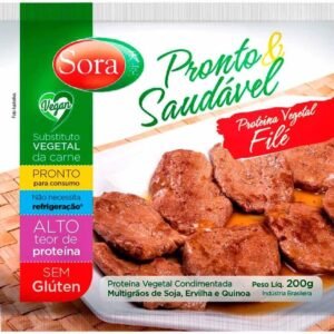 Sora Filé Vegetal Multigrãos Vegano Carne Vermelha 200G