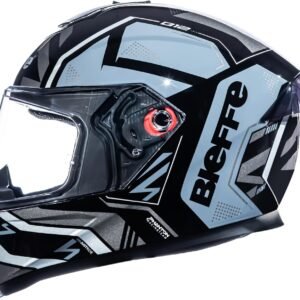 Capacete Bieffe B12 Phanton Preto Prata