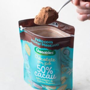 Chocolate em Pó 50% Cacau com Açucar Mascavo 200g