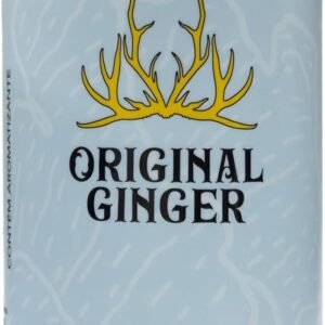 Original Ginger Refrigerante Zero Açúcar, Sabor Gengibre, 220ml, Pack com 6 Latas, 7 Calorias
