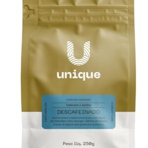 Café Especial Unique Descafeinado 250g – Moído – Cafeína Extraída Naturalmente