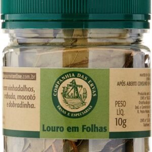Louro em Folhas Companhia das Ervas Pote Pet 10g