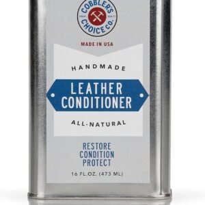 Cobbler’s Choice Co. Finest Quality Condicionador restaurador de couro natural, Amarelo, 16 oz.