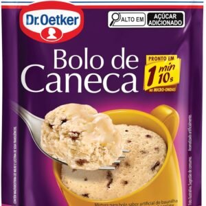 Dr. Oetker Bolo de Caneca Sabor Formigueiro, Mistura Pronta para Massa, Rápido Preparo, Pronto em Apenas 1 Minuto e 10 Segundos, Snacks ou Lanches Doces, 70g